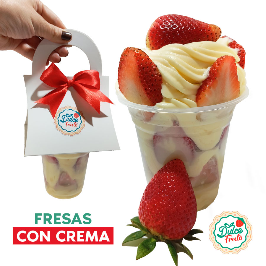 Fresas con crema