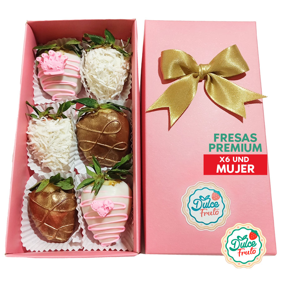 Fresas Premium x 6 und MUJER